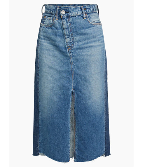 Putnam Side Design Skirt - Blue